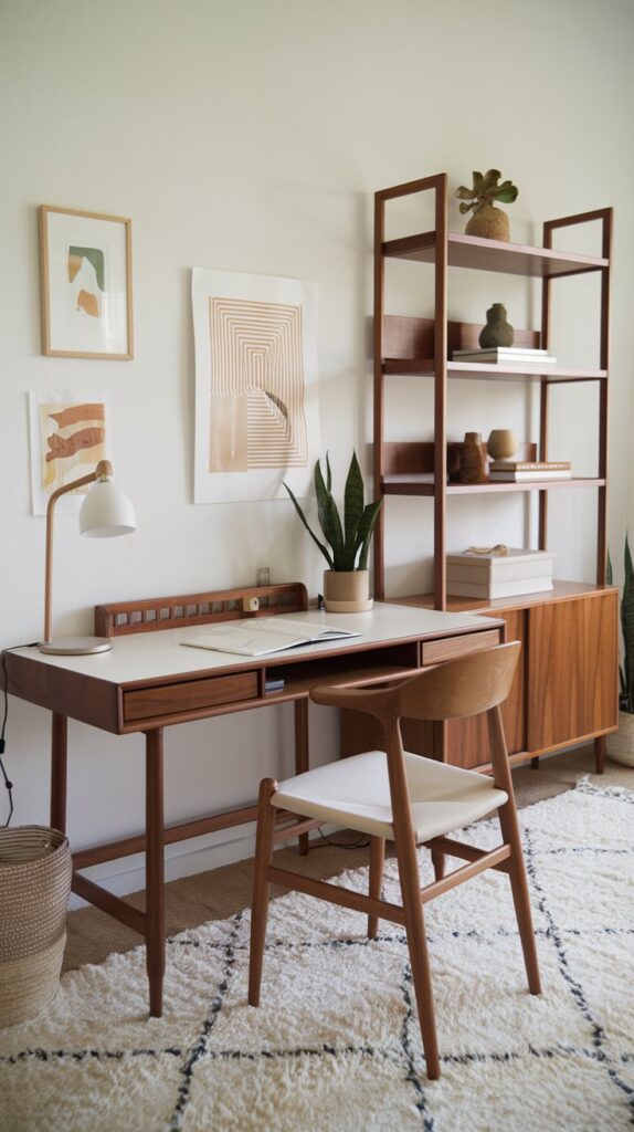 What materials and finishes best match my home office aesthetic and personal style?
