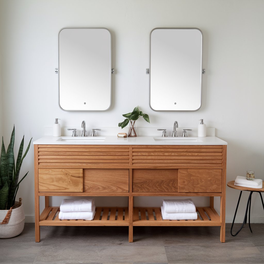 What’s the difference between a single and a double bathroom vanity?