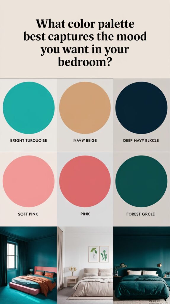 What color palette best captures the mood you want in your bedroom?