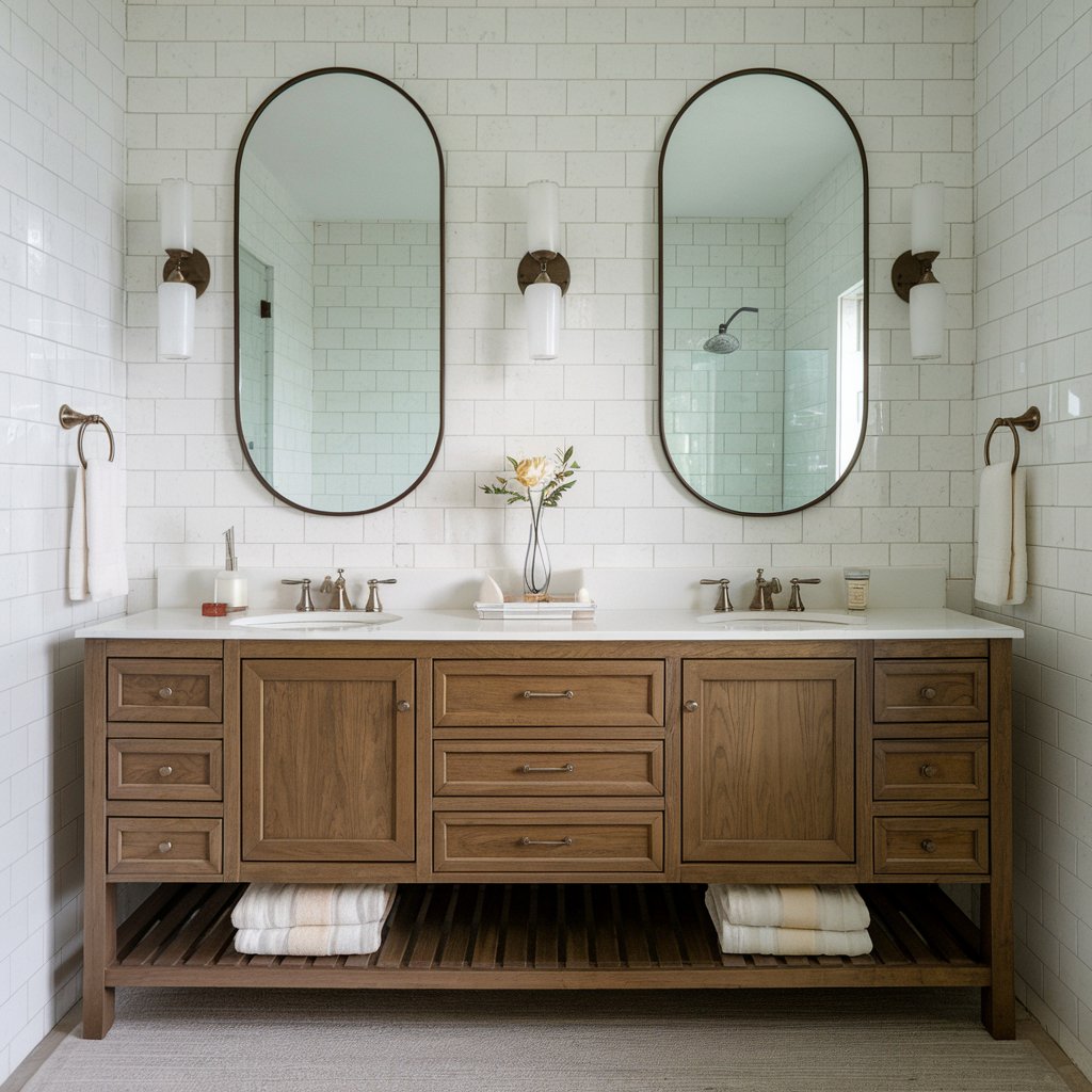 What’s the difference between a single and a double bathroom vanity?