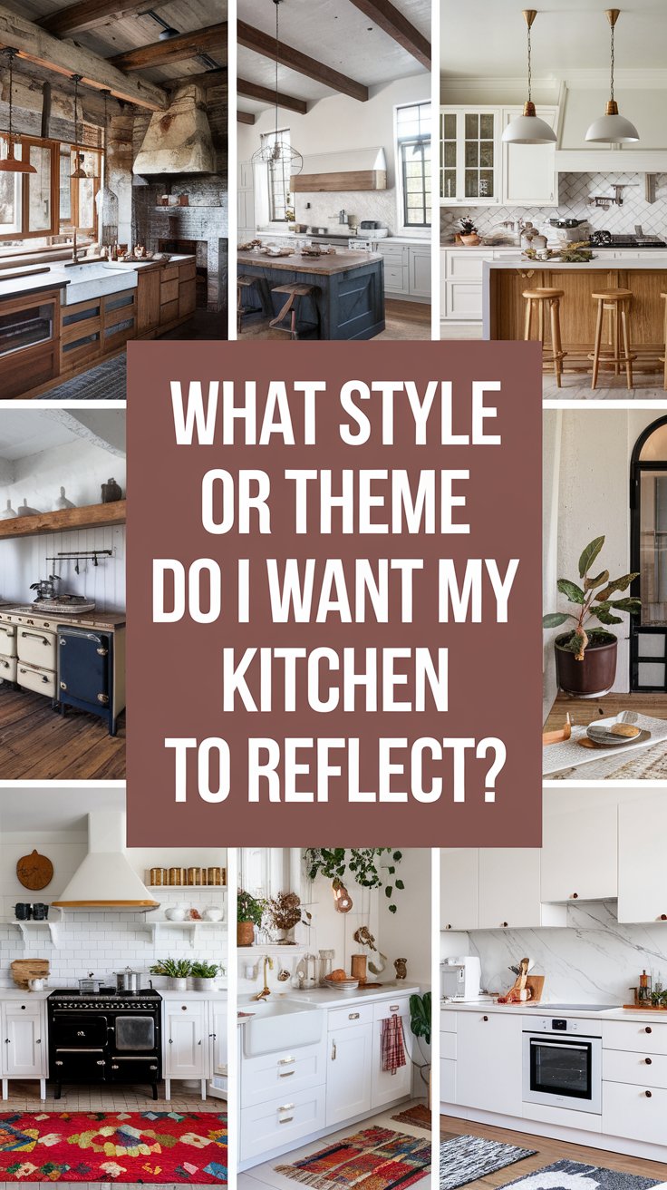 What style or theme do I want my kitchen to reflect?