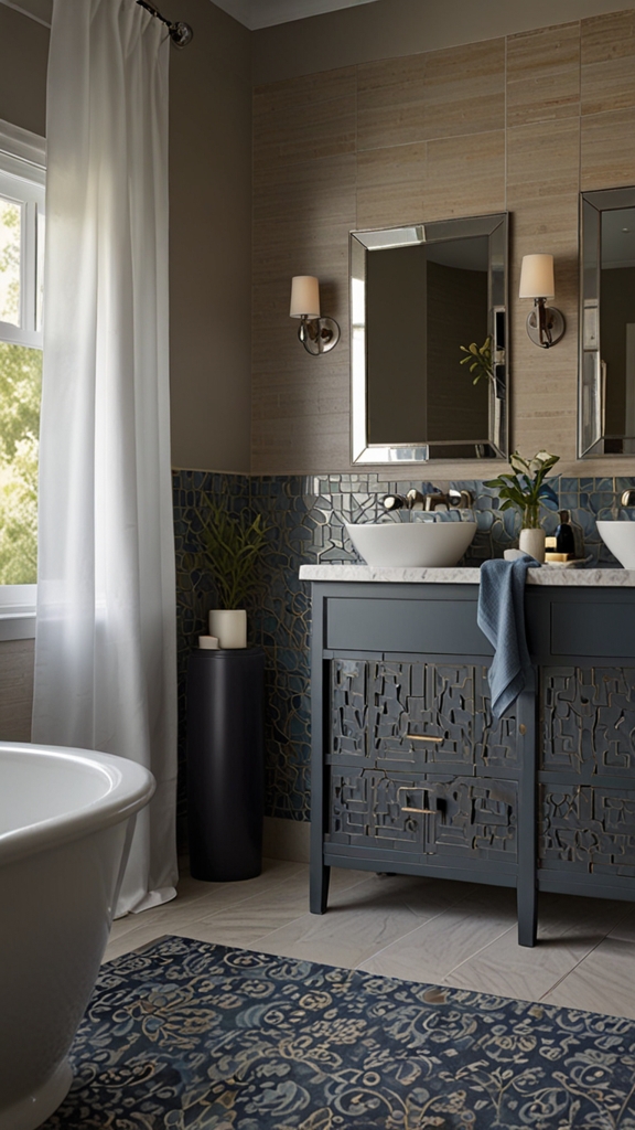 How do you choose the right accessories to complement your bathroom style?