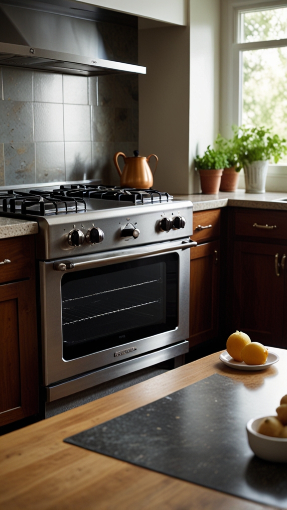 How can I make the kitchen more energy-efficient and eco-friendly?