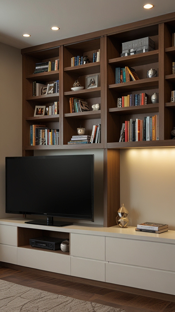 What lighting options, such as integrated LED strips or spotlighting, will enhance your built-ins?