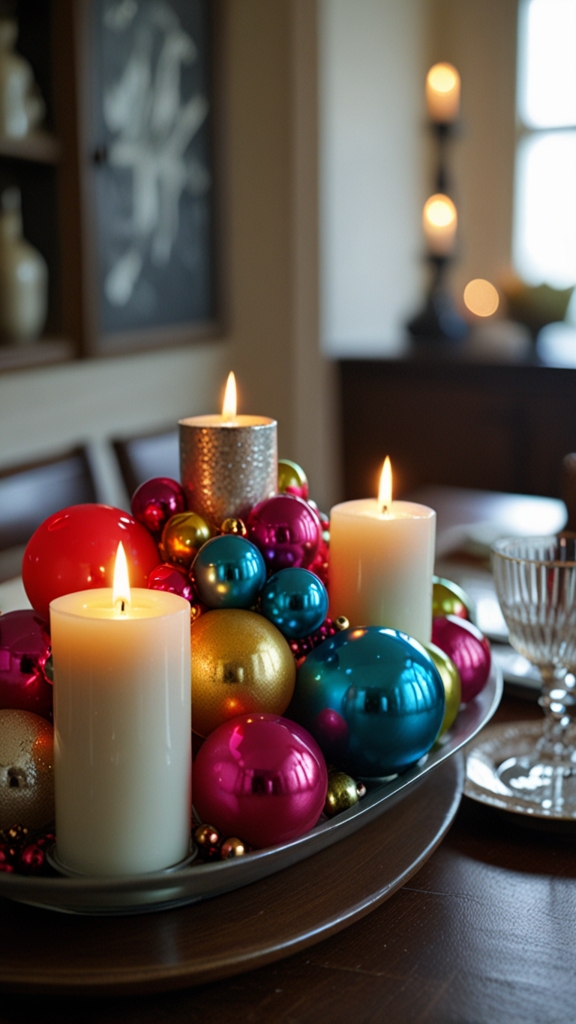 What are the best DIY Christmas centerpiece ideas for a festive dining table?