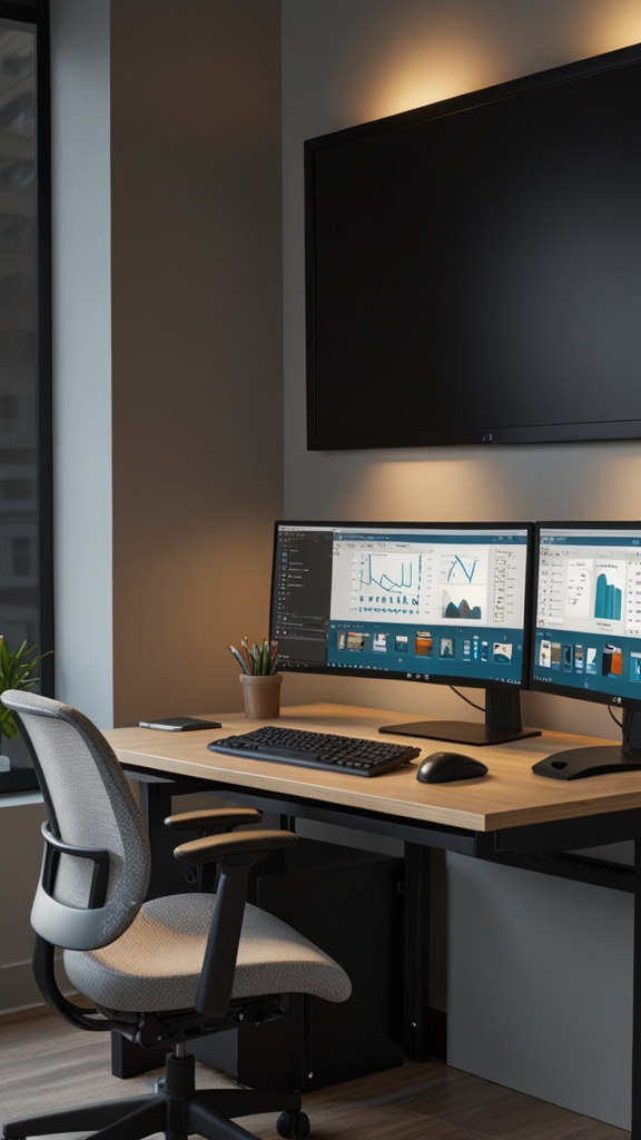 How can built-ins optimize your workspace ergonomics and accessibility?