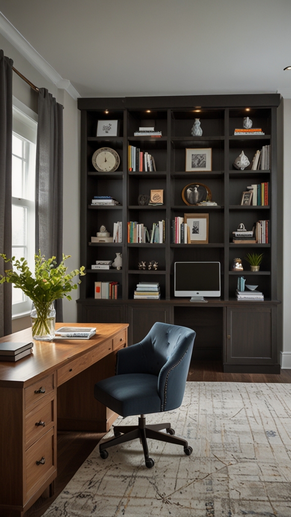 How will the built-ins accommodate your technology, such as cords, monitors, or printers?