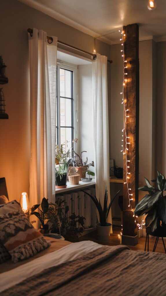 What are the best lighting options to make my bedroom feel cozy?