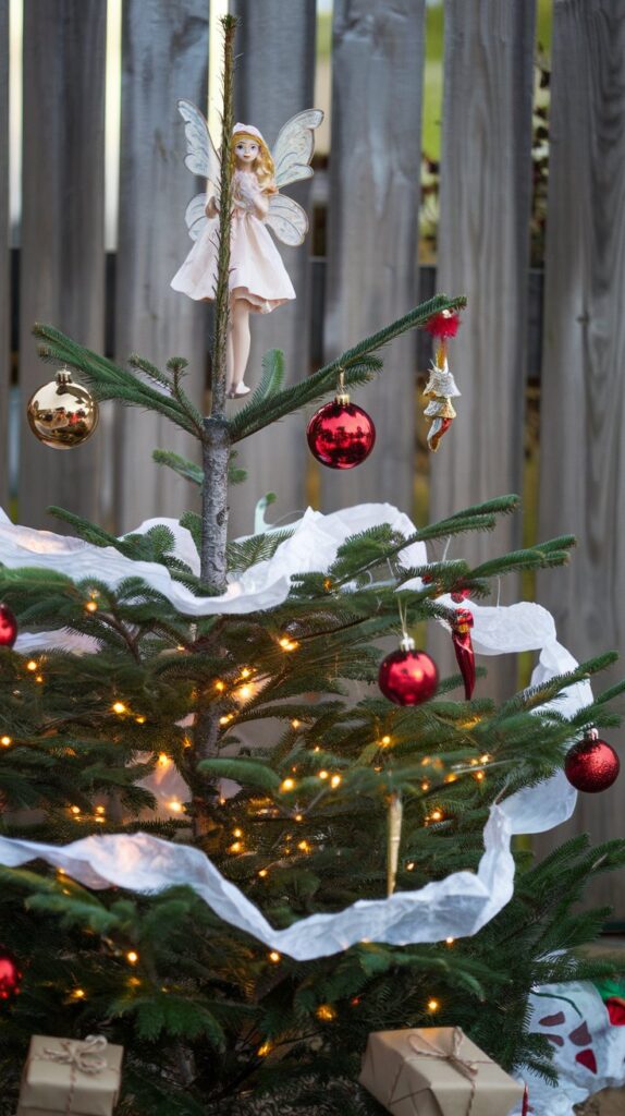 How can I craft beautiful outdoor Christmas decorations with minimal tools?