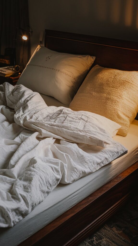 Which bedding textures and colors promote a good night’s sleep?