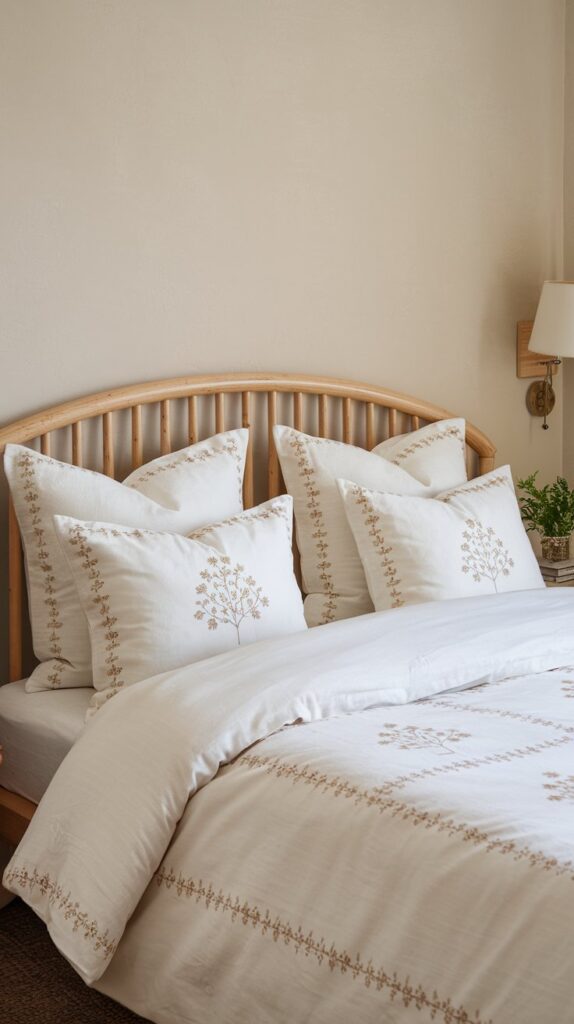 Which bedding textures and colors promote a good night’s sleep?