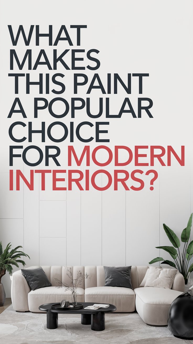 What makes this paint a popular choice for modern interiors?