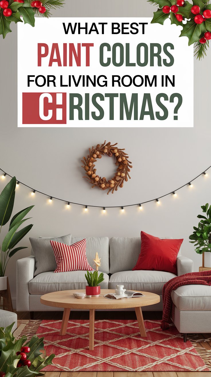 What best paint colors for living room in Christmas ?