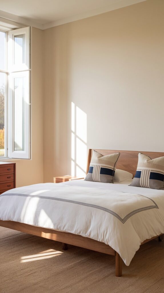 Which bedding textures and colors promote a good night’s sleep?