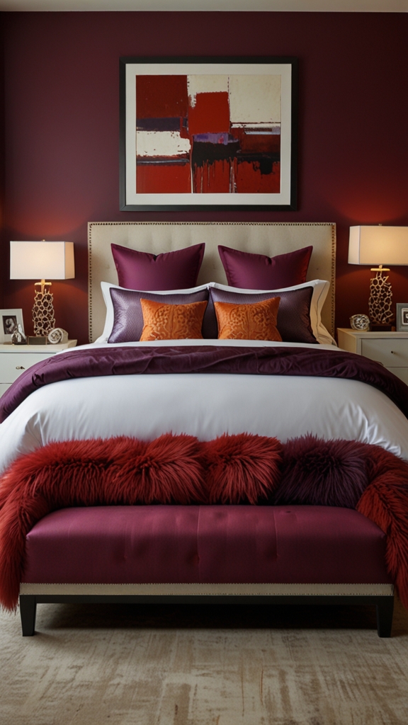 What are the latest color trends for modern bedroom designs?