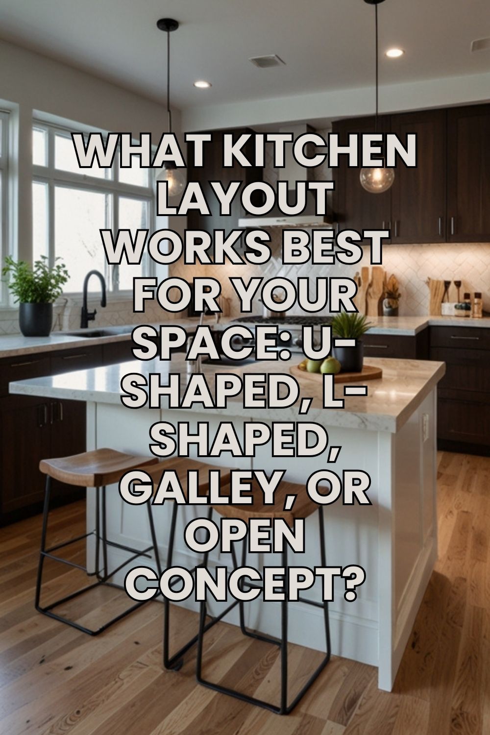 What kitchen layout works best for your space: U-shaped, L-shaped, galley, or open concept?