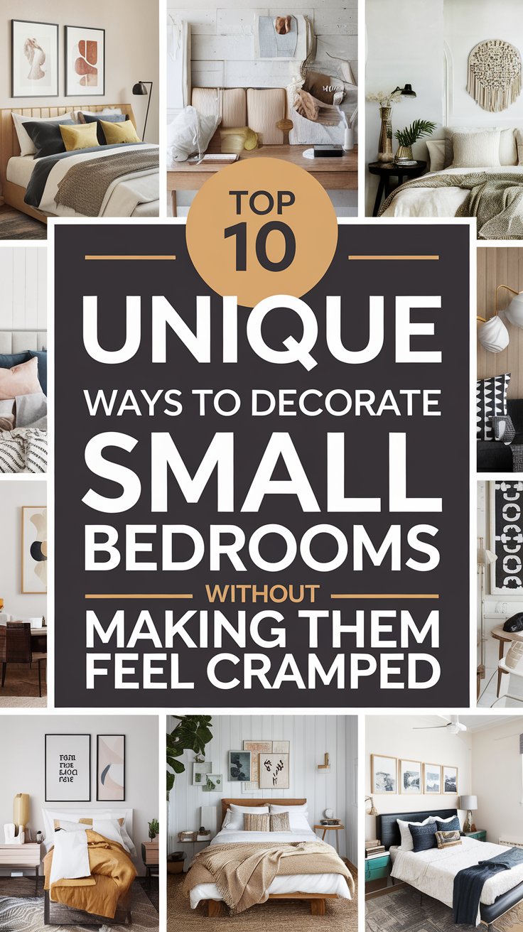 Top 10 some unique ways to decorate small bedrooms without making them feel cramped