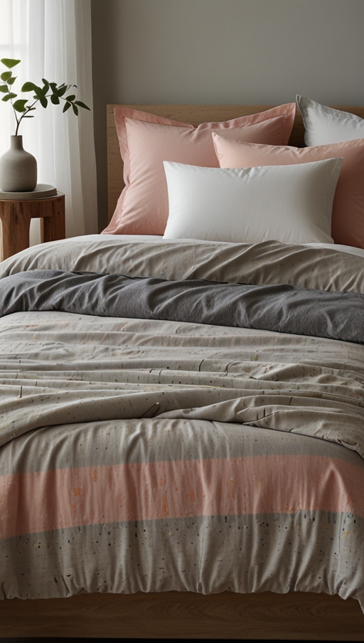 What are some popular bedding styles and patterns for a chic bedroom look?