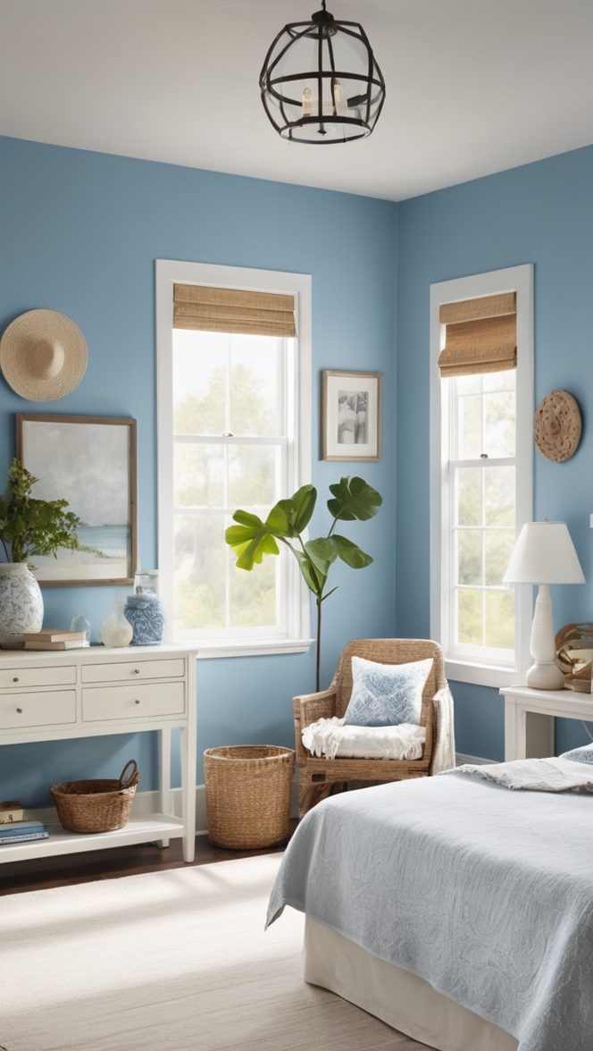 blue and white bedroom design, classic bedroom decor, blue and white bedding, elegant bedroom furniture, traditional bedroom style