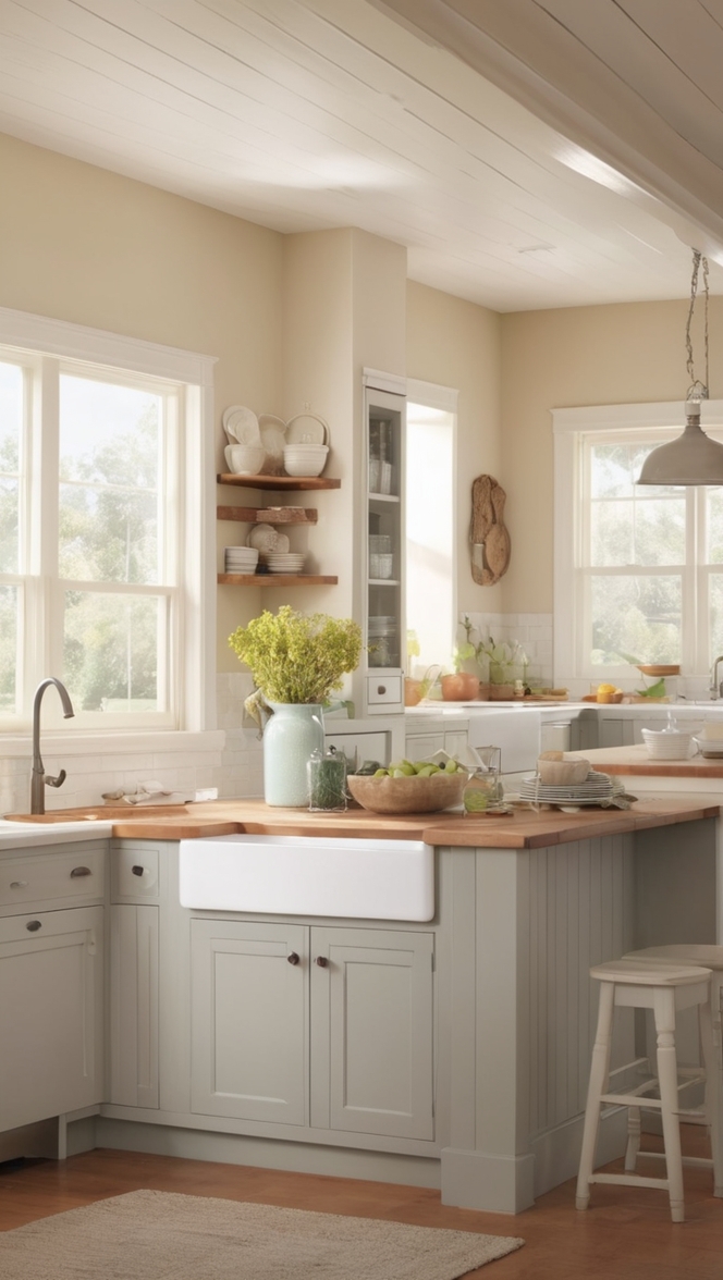 farmhouse kitchen design, country kitchen ideas, rustic kitchen decor, modern farmhouse style, kitchen renovation costs