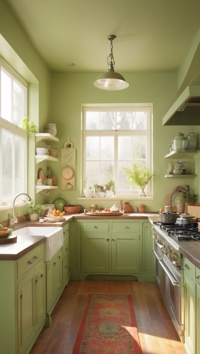 greenery kitchen design, eco-friendly kitchen, sustainable kitchen remodel, organic kitchen ideas, nature-inspired kitchen décor