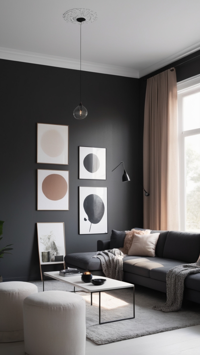 minimalist home decor, modern living room design, contemporary interior design, industrial chic decor, Scandinavian aesthetic