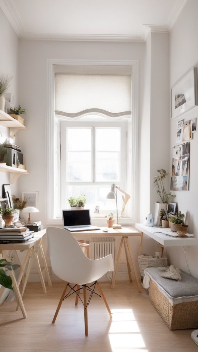home office decor, small home office design, desk organization ideas, minimalist office furniture, stylish home office setup