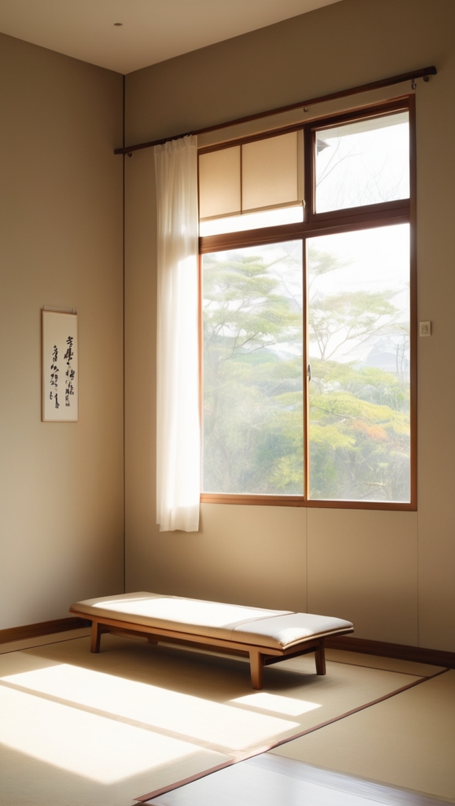 japanese living room design, modern japanese interior, simple japanese decor, elegant Japanese home, traditional Japanese style