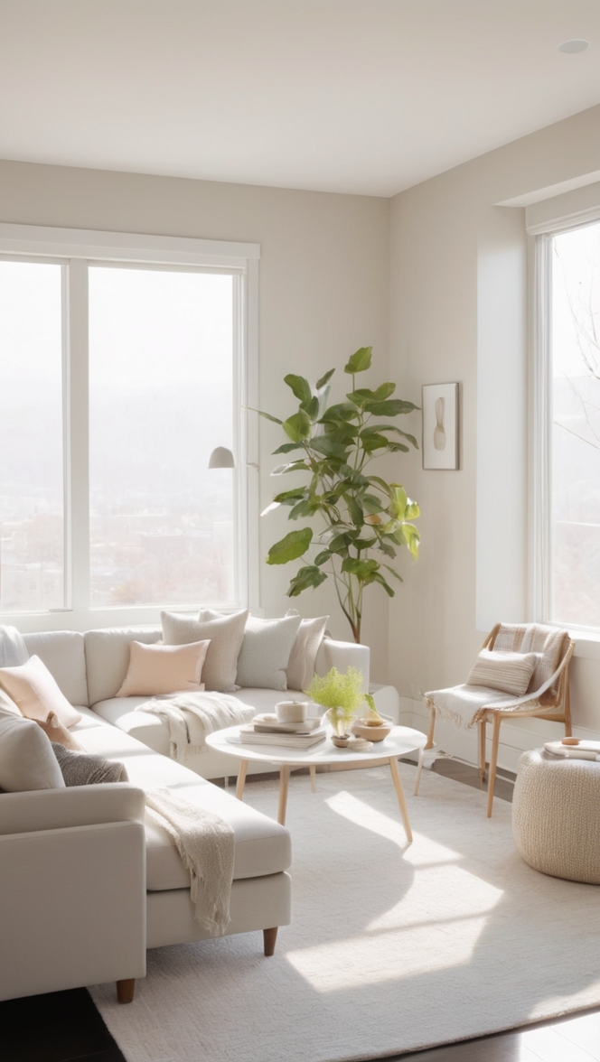 minimalist home decor, modern interior design, Scandinavian living room, contemporary furniture, clean and sleek design