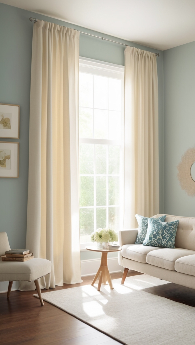 minimalist curtains, living room, modern curtains, window treatments, contemporary designs