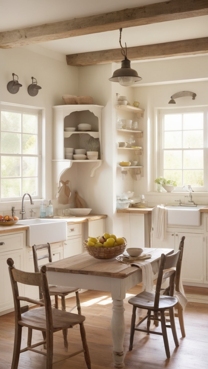 rustic farmhouse decor, vintage farmhouse sink, distressed farmhouse table, country farmhouse cabinets, antique farmhouse stove