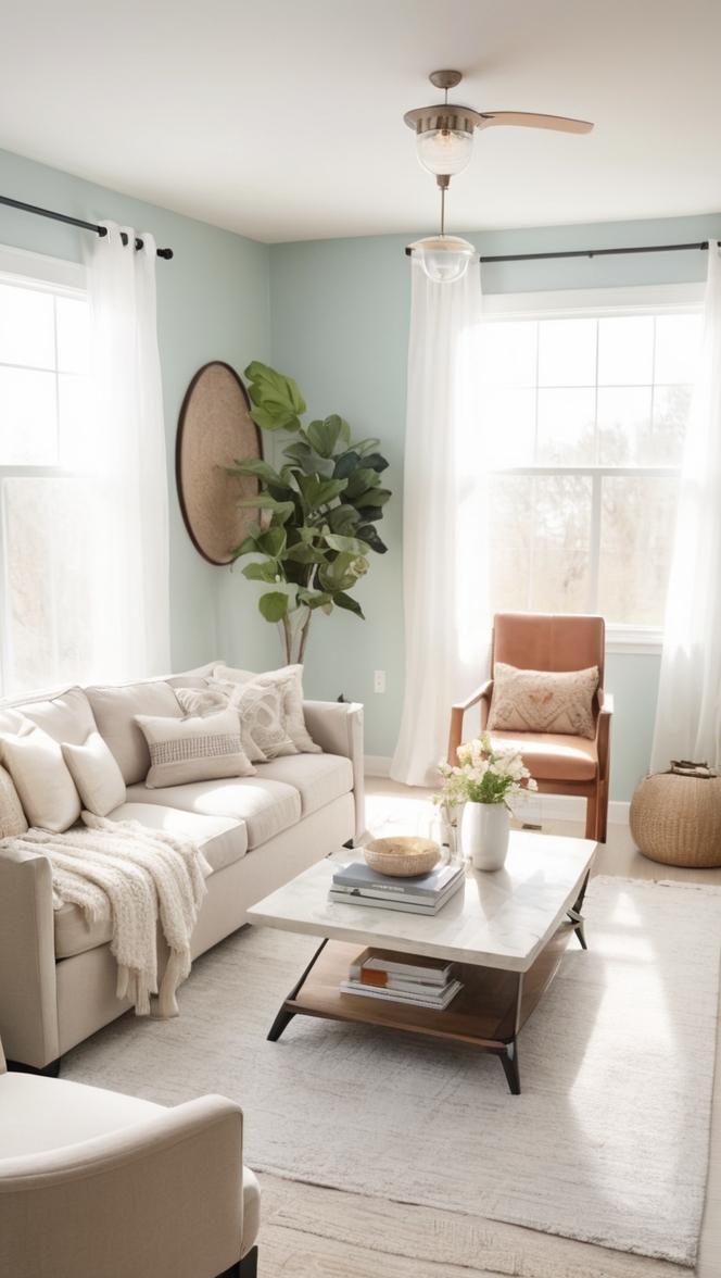 modern living room decor,minimalist furniture,contemporary living room ideas,neutral living room decor,small space decorating