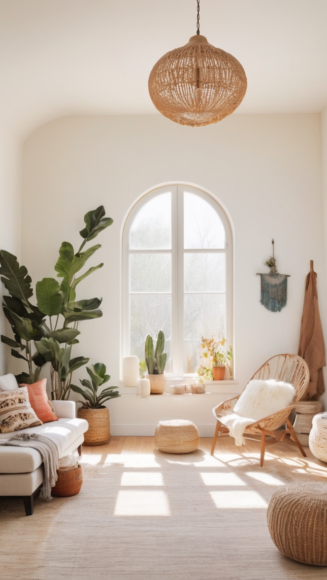 boho chic living room ideas, bohemian home decor, modern boho living room, boho minimalist style, boho living room design