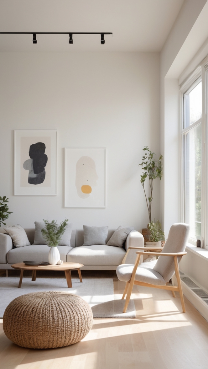 modern living room design, stylish living room decor, sleek living room furniture, chic minimalist home decor, elegant contemporary interior