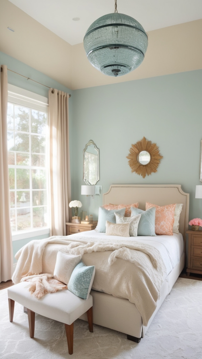 cozy bedroom decor, rustic glam bedroom, luxurious bedroom design, elegant bedroom furniture, modern glamorous bedroom