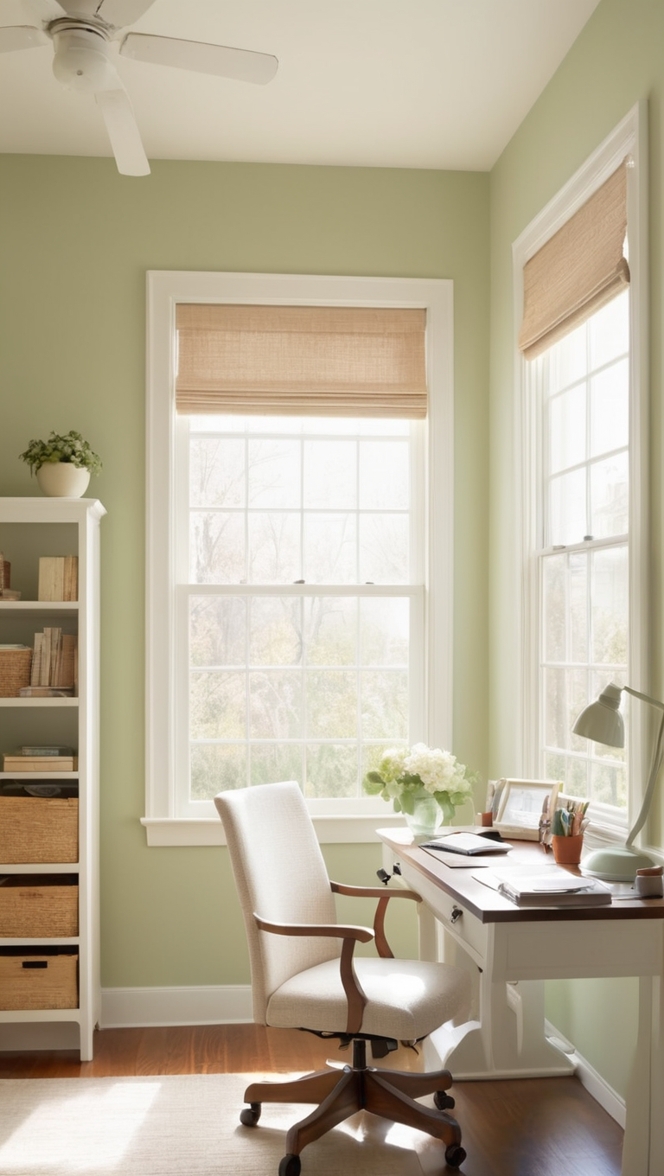 cozy home office design, minimalist workspace ideas, modern minimalist office decor, simple home office setup, cozy minimalist work space