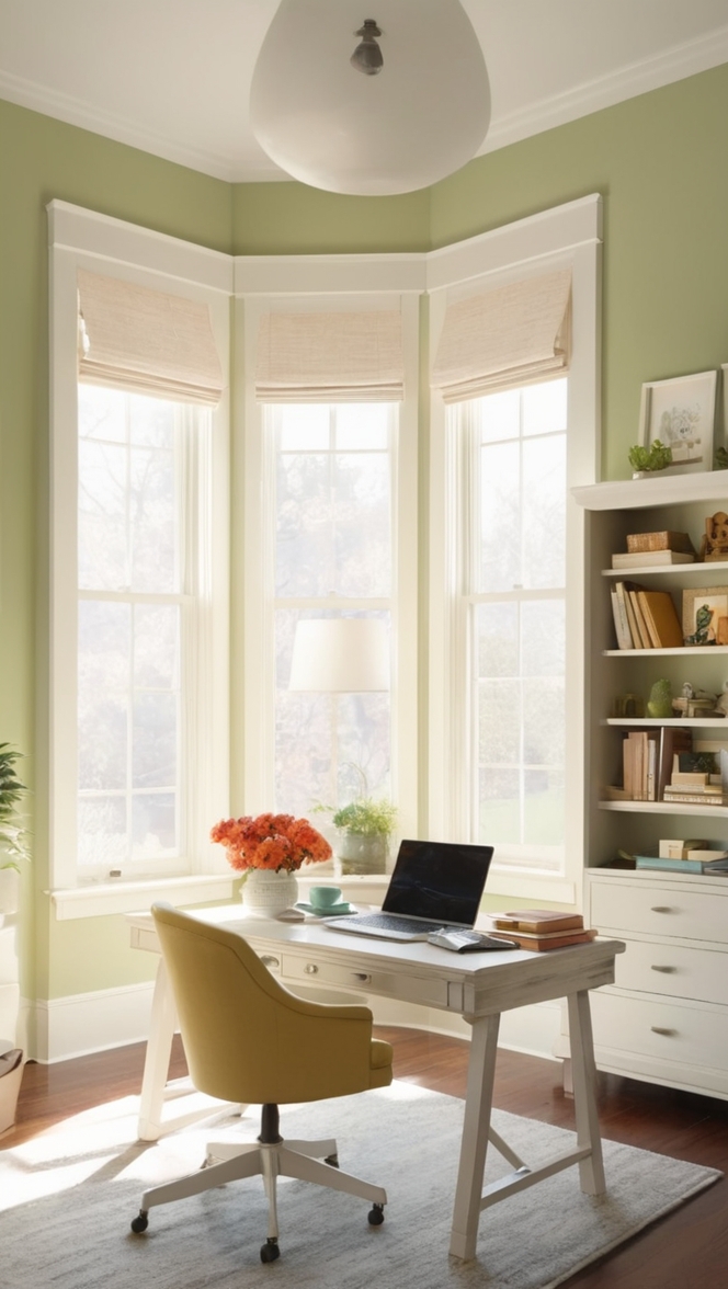 cozy home office design, work from home setup, comfortable home office space, home office decor ideas, stylish work from home, stylish home office design