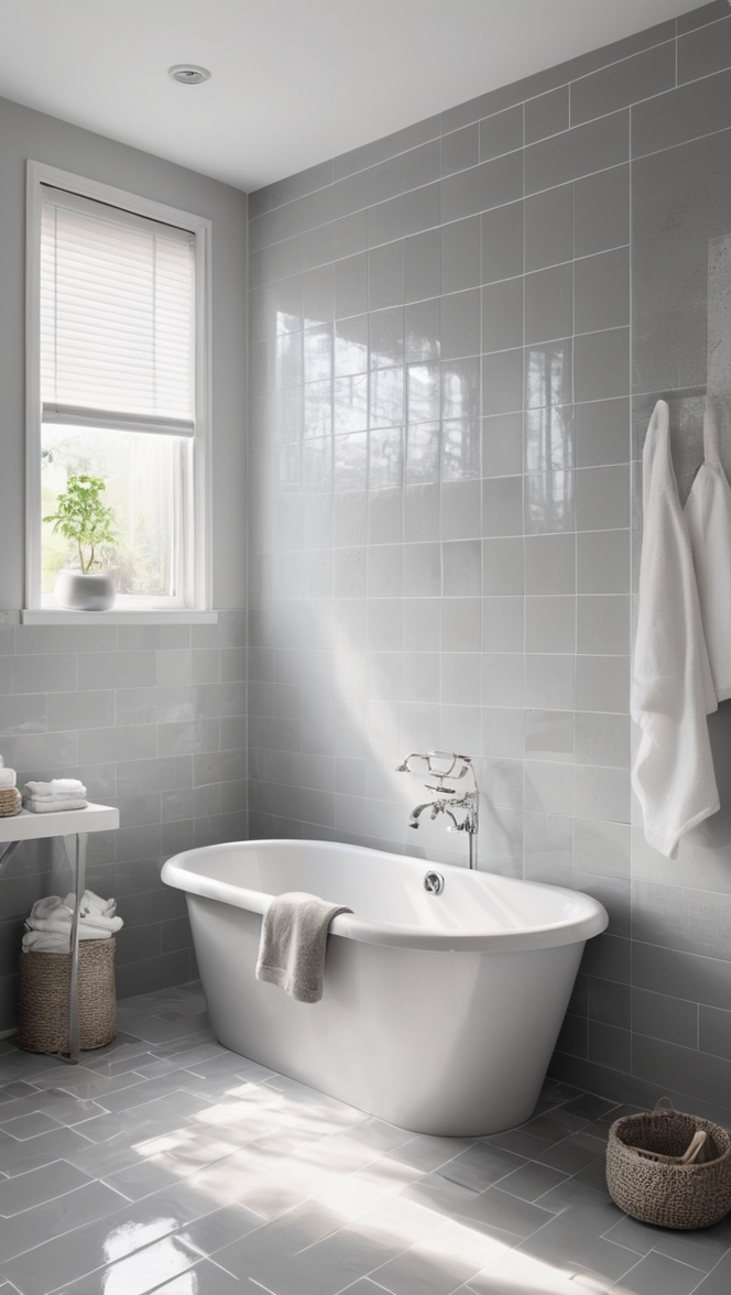 grey bathroom tiles, bathroom grey tiles, grey bathroom wall tiles, grey bathroom floor tiles, grey tile bathroom design