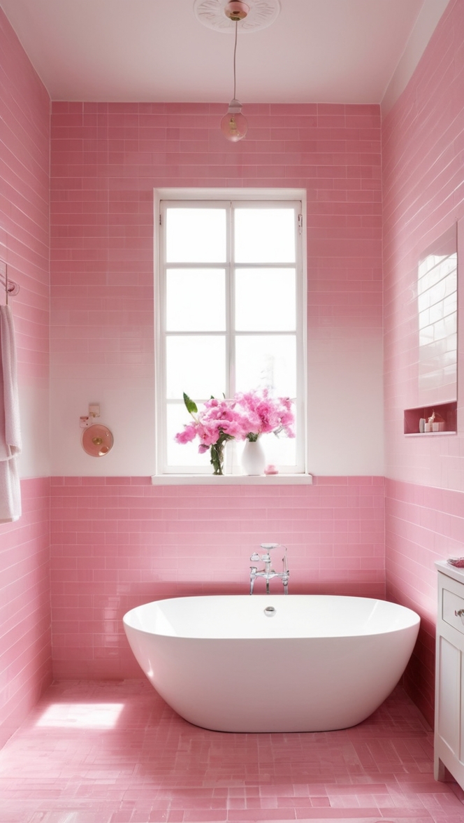 pink bathroom ideas, pink bathroom decor, pink bathroom accessories, pink bathroom designs, pink bathroom paint
