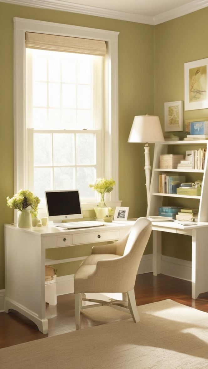 cozy home office decor, home office organization, home office design ideas, work from home setup, stylish home office ideas