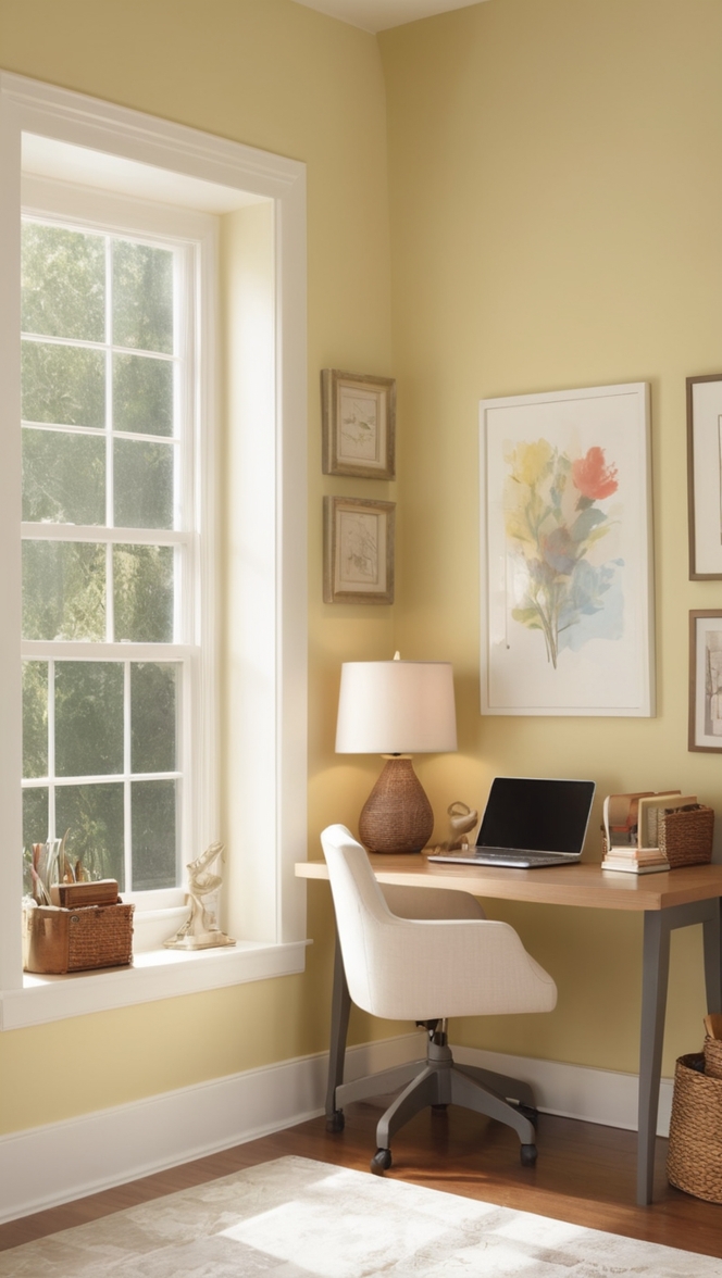 small home office ideas, 
home office design, 
cozy office decor, 
modern office space, 
small office organization