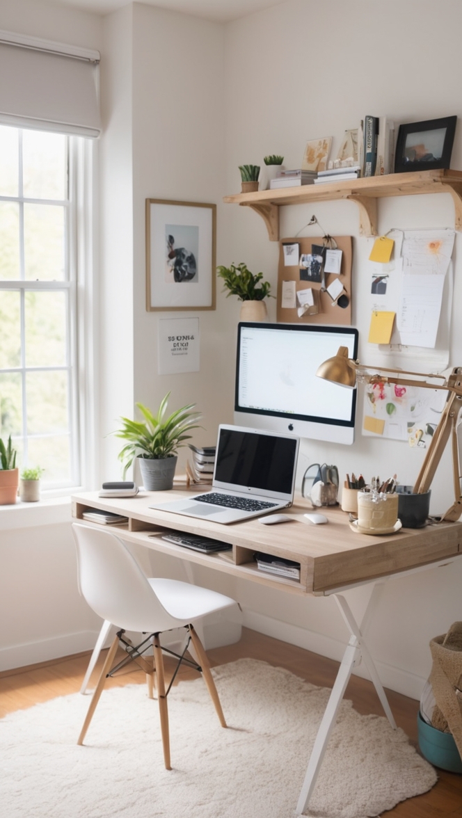 tech desk setup, home office tech, office desk setup, home office tech gadgets, ergonomic home office setup