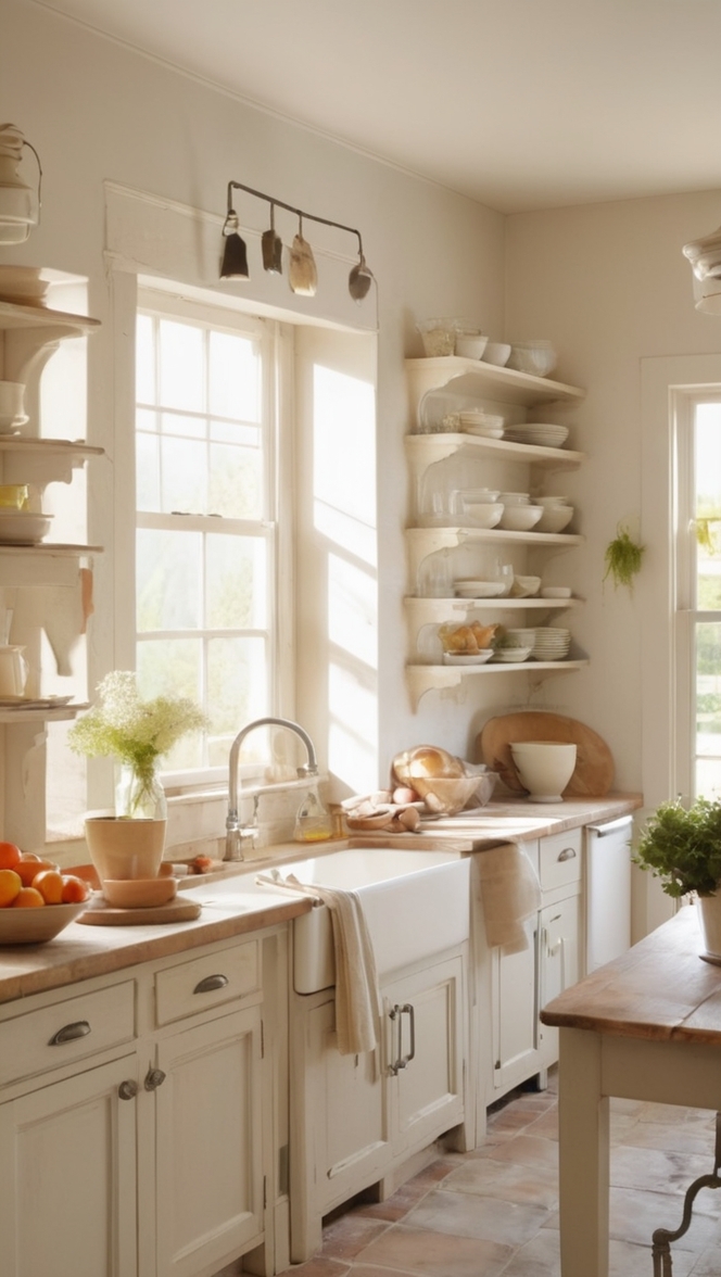 rustic farmhouse decor, country kitchen design, vintage kitchen accessories, farmhouse style cabinets, antique kitchen utensils