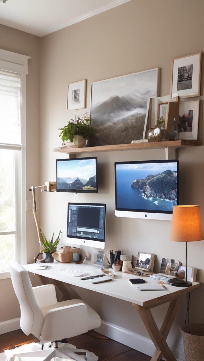 dual screen setup, dual monitor computer setup, best dual monitor setup, multiple monitor setup, dual screen workstation