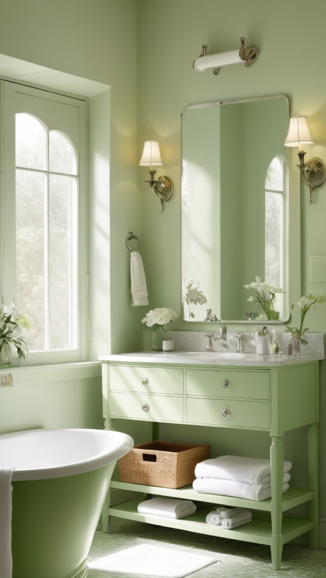 bathroom vanity, green bathroom, vanity cabinets, bathroom vanities, bathroom countertops