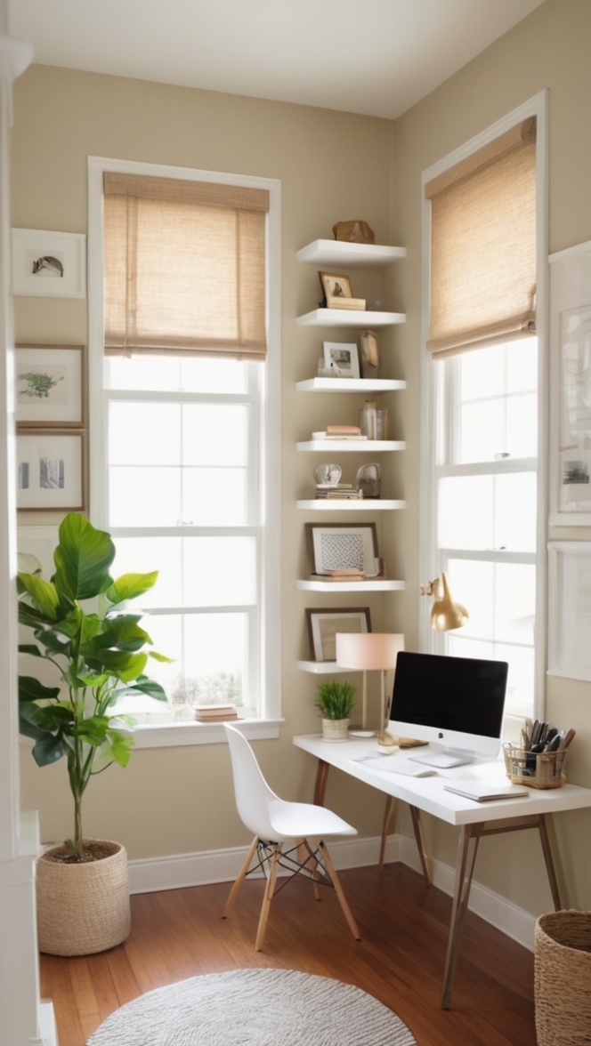 home office design, workspace organization, small home office, ergonomic office setup, compact office solution