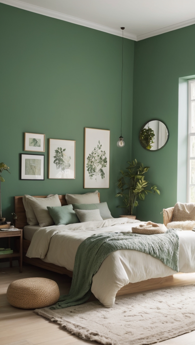 green bedroom decor, modern green bedroom, dark green bedroom ideas, green bedroom walls, luxury green bedroom