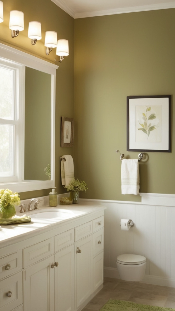 olive green bathroom decor, olive green bathroom tiles, olive green bathroom accessories, olive green bathroom paint, olive green bathroom rug