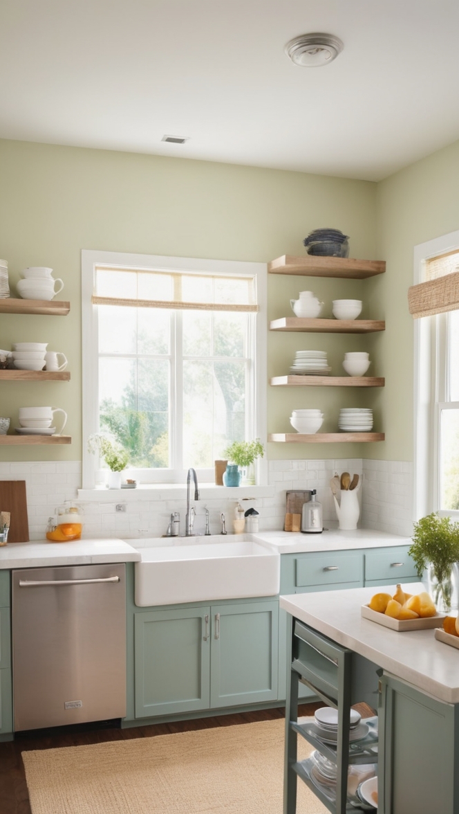 open shelving kitchen, modern kitchen shelves, kitchen shelving ideas, floating kitchen shelves, kitchen shelf design