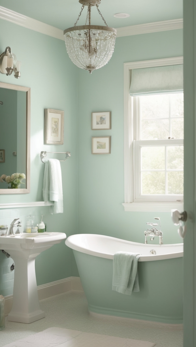 seafoam green paint,, seafoam green decor,, seafoam green tile,, seafoam green wallpaper,, seafoam green accessories